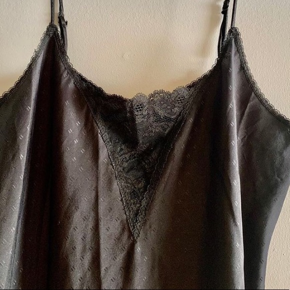 Beautiful Black Slip Laced Dress - Picture 1 of 4